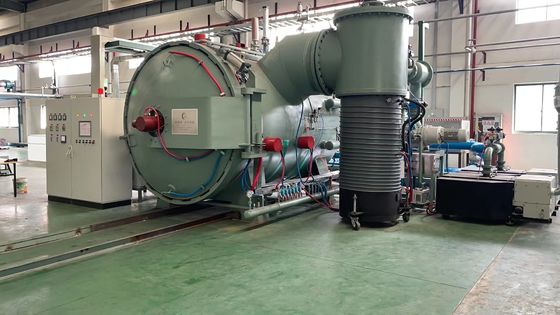 Horizontal Internal Vacuum Quenching Furnace Process Gas Cooling
