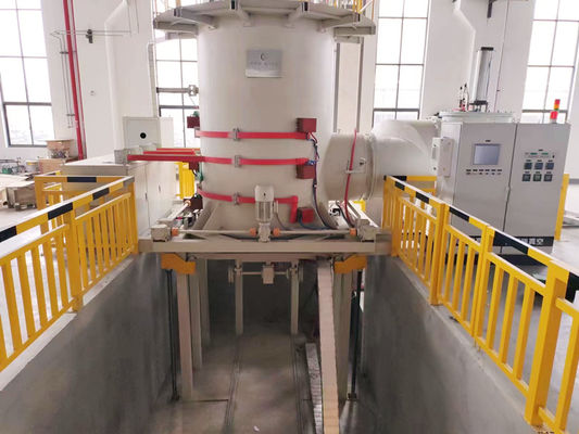Induction Vertical Vacuum Furnace 9.8MPa Loading Silicon Nitride Gas Pressing Sintering